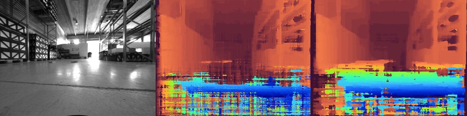 stereo vision camera in action